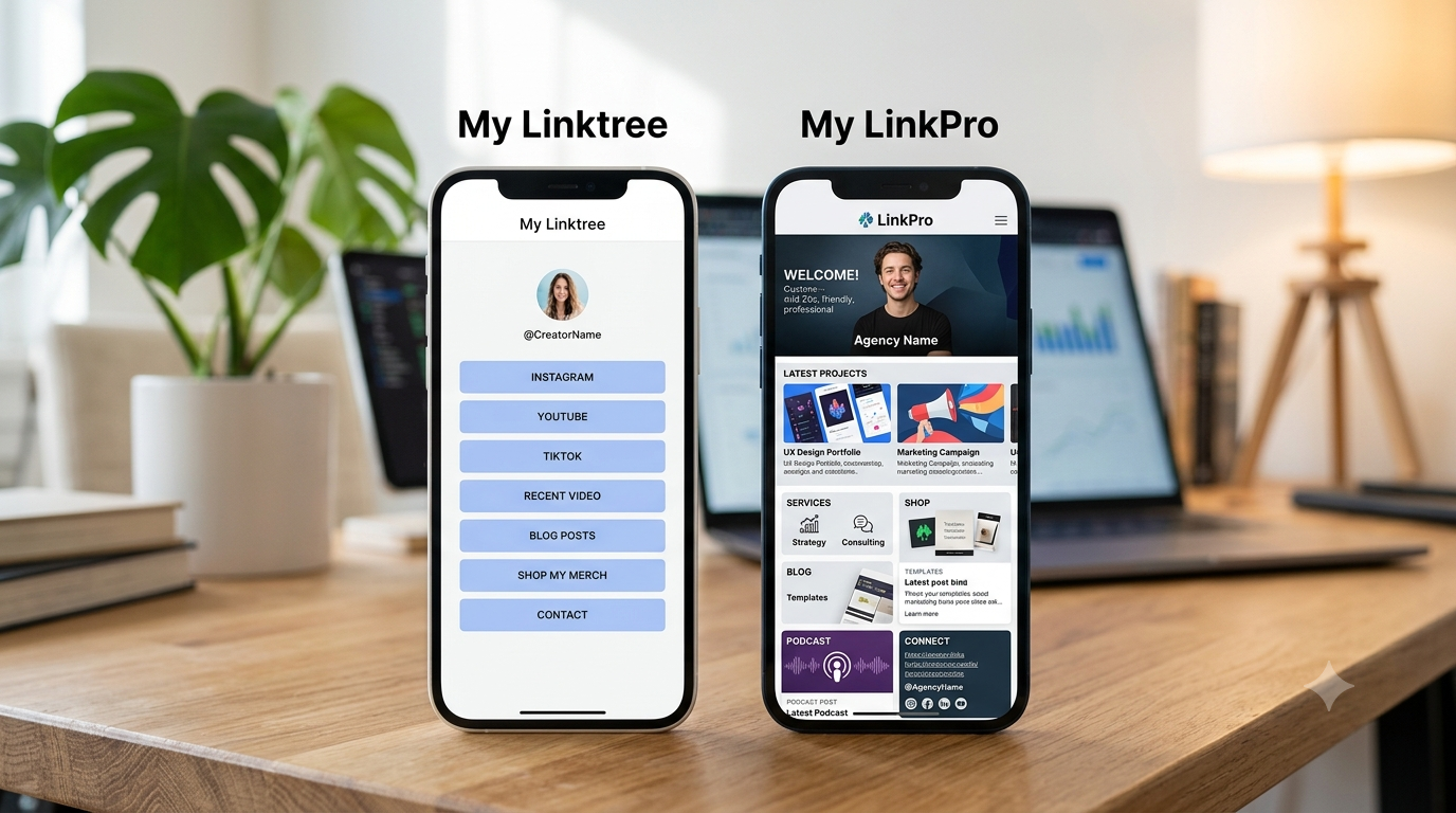 Linktree ou LinkPro : lequel répond le mieux à vos besoins ?